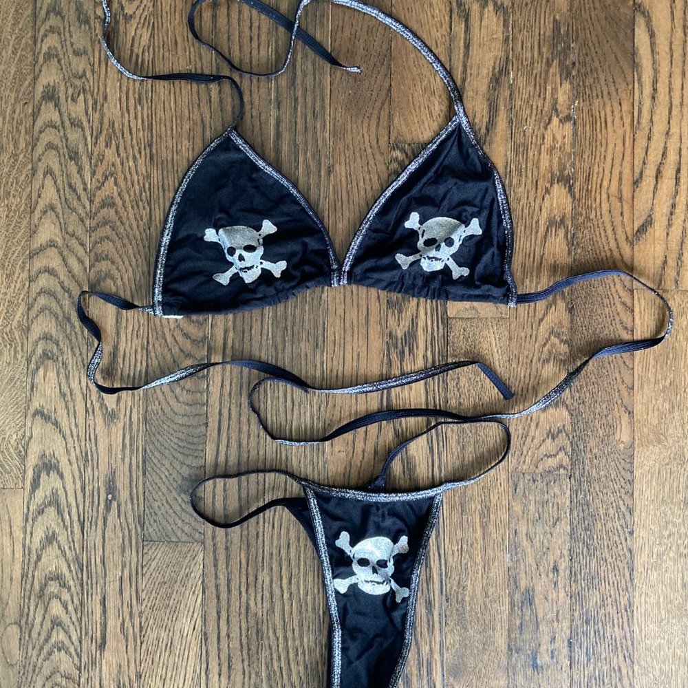Pirate Skull Bra and Panty